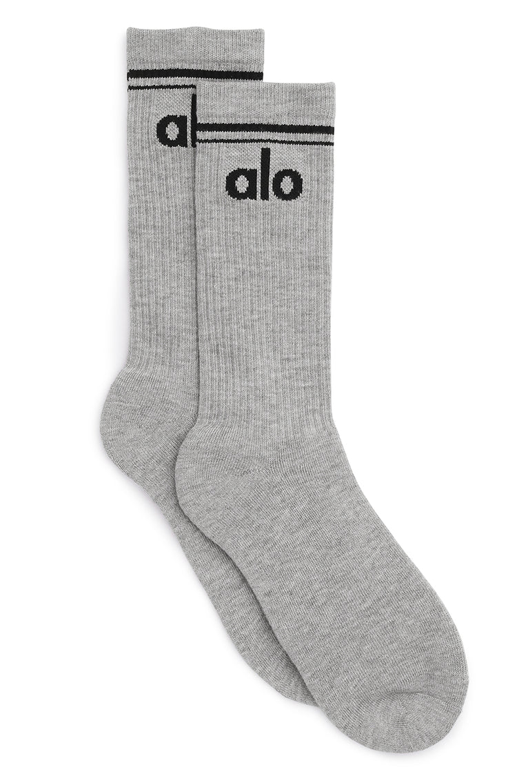 Unisex retro sokken grijs/zwart