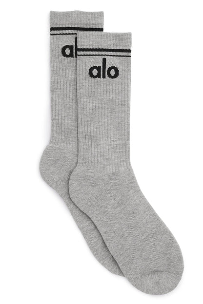 Unisex retro sokken grijs/zwart