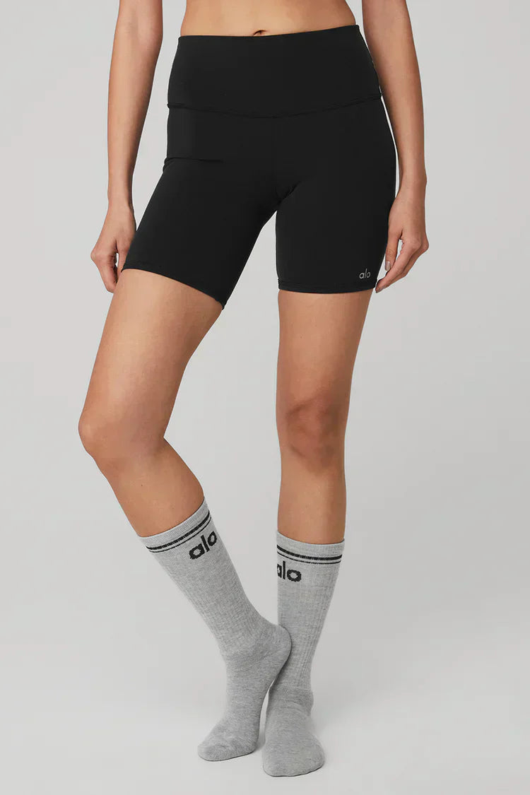 Unisex retro sokken grijs/zwart