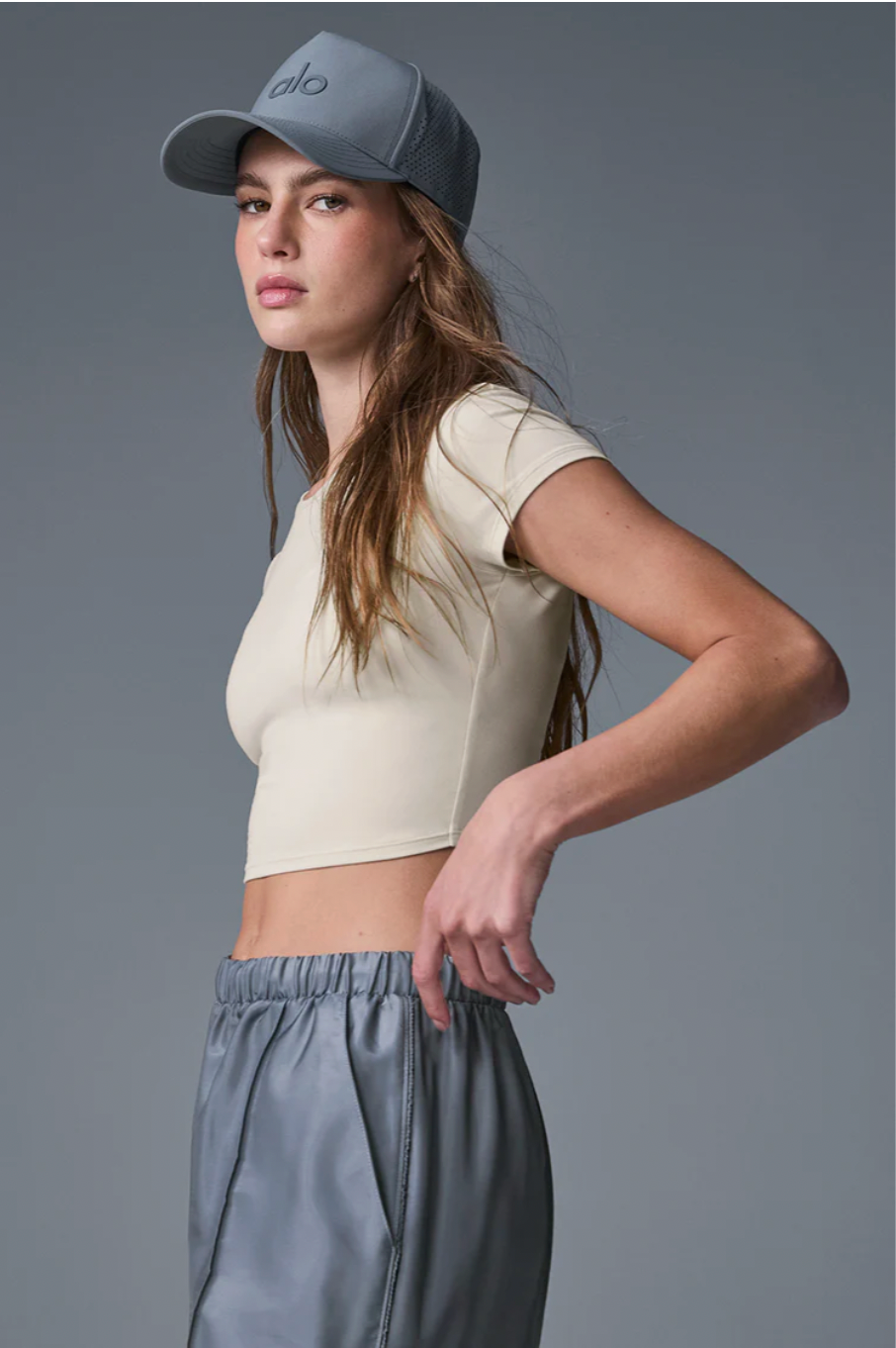Alosoft Crop Finesse T-shirt met korte mouwen