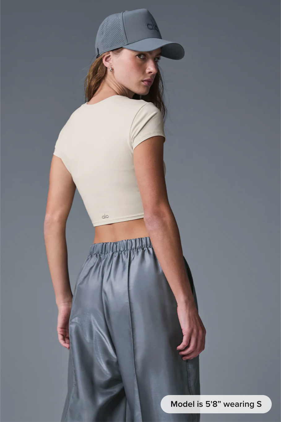 Alosoft Crop Finesse T-shirt met korte mouwen