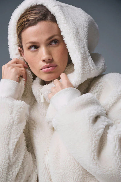 Foxy Sherpa-jas - Wit
