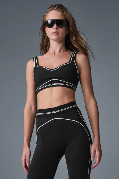 Airbrush High-Waist Heart Throb Legging - Zwart