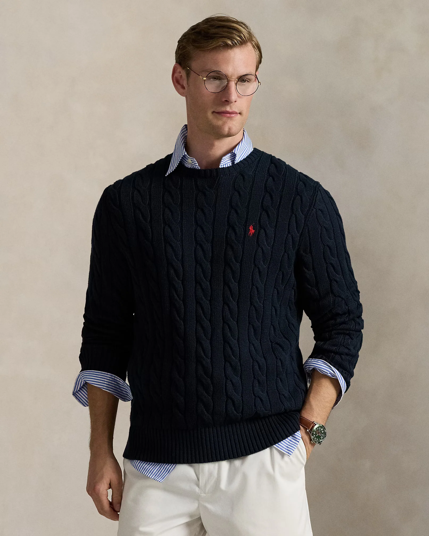 Kabeltrui Navyblauw