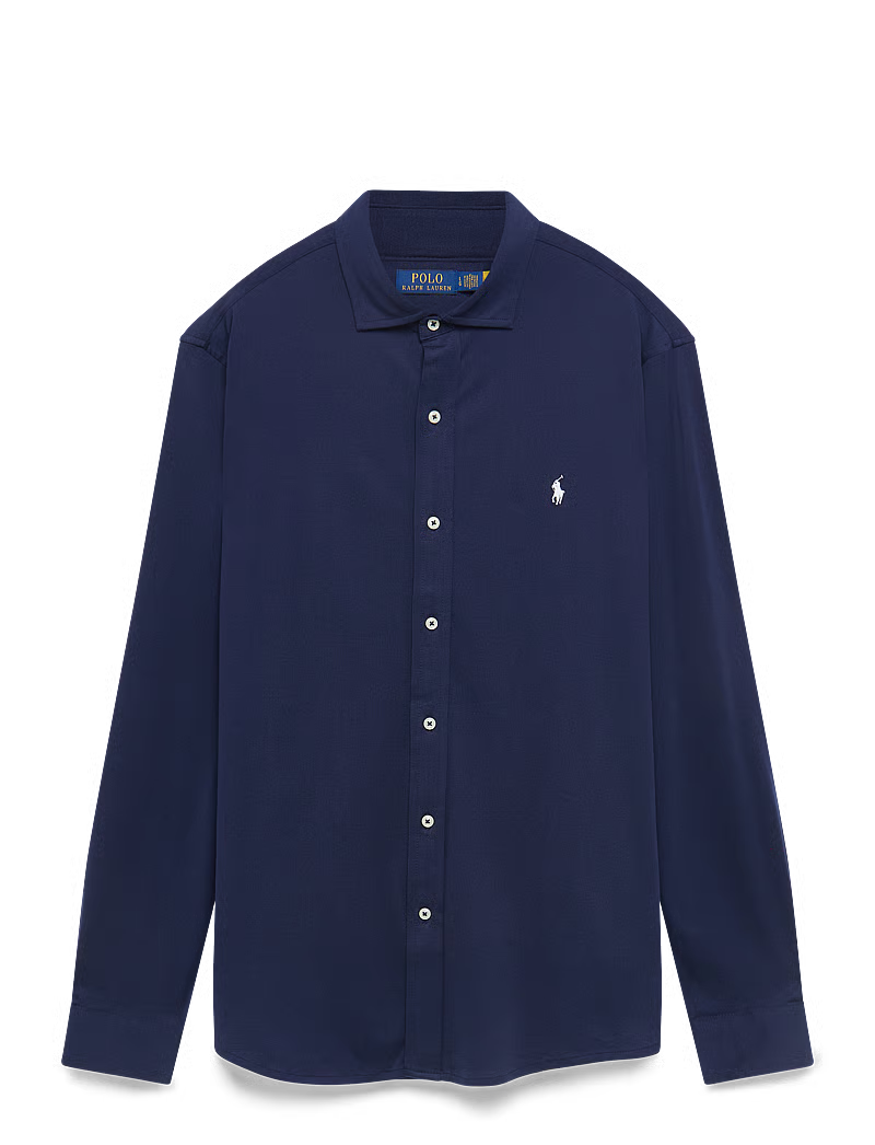 Polo met gebreide kraag – Casual overhemd