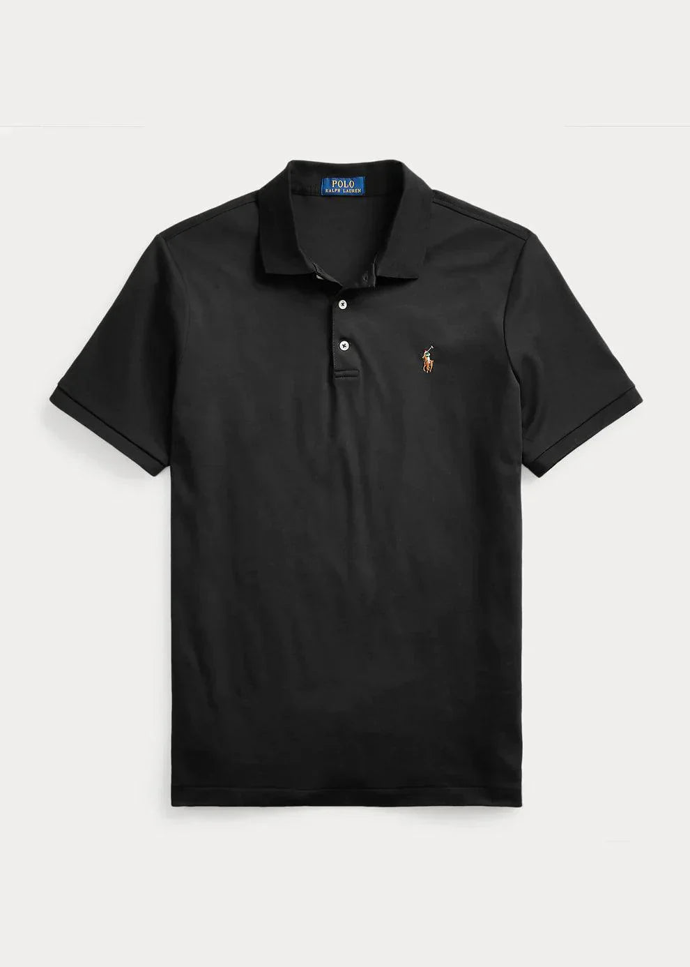 Polo Zacht Katoen Zwart
